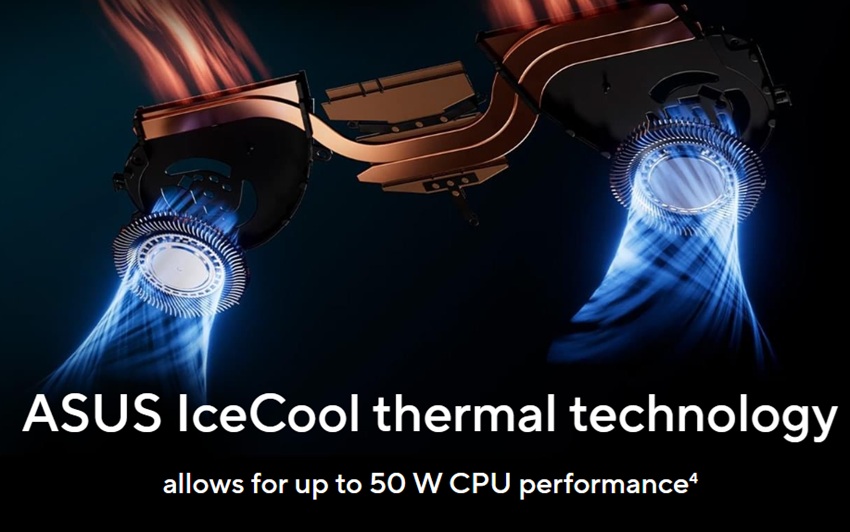 Asus Vivobook S14 OLED Q423 - tản nhiệt