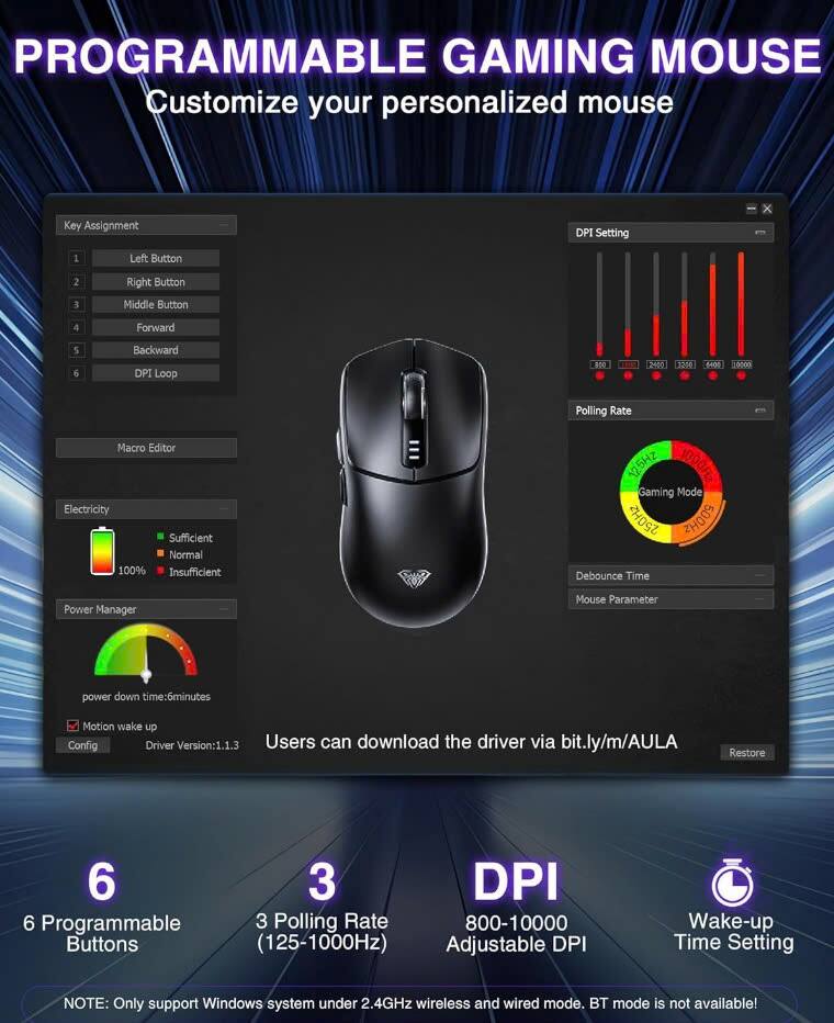 Phần mềm của chuột gaming Aula SC580X