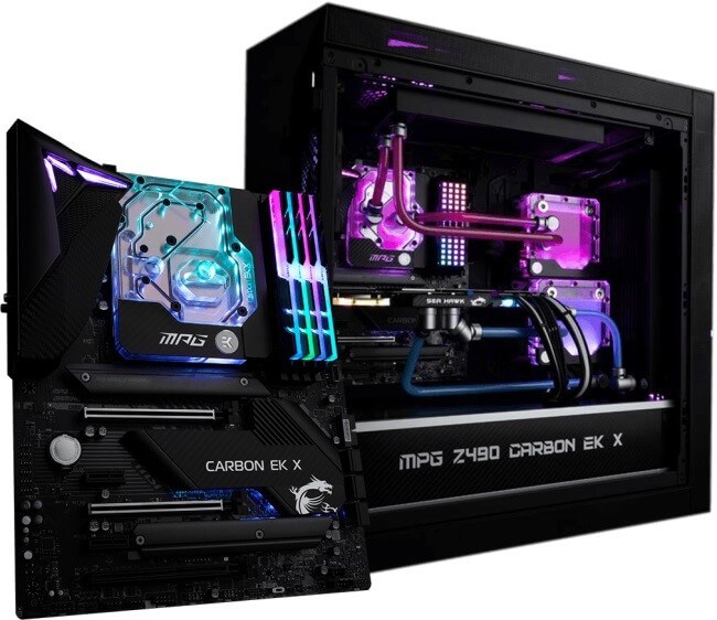 mẫu Z490 Aorus Xtreme WaterForce cao cấp của GIGABYTE