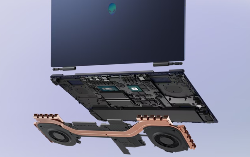 Dell Alienware 16 Aurora - tản nhiệt