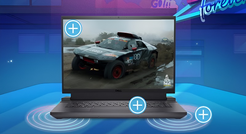 Hệ thống âm thanh của laptop Dell Gaming G15 5530