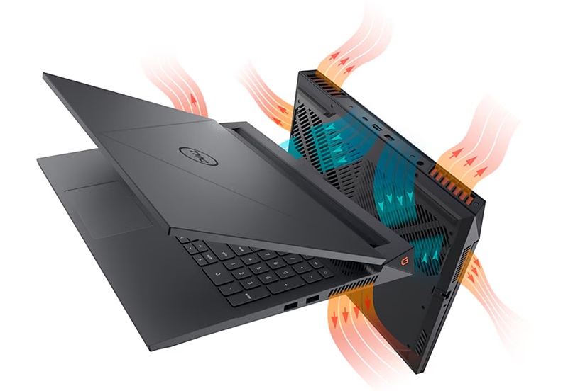Hệ thống tản nhiệt của laptop Dell Gaming G15 5530