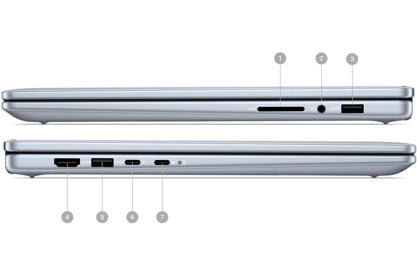 Dell Inspiron 14 7440 2-in-1 - cổng ngoại vi