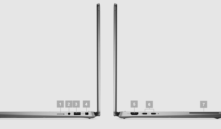 Dell Latitude 7340 - cổng kết nối