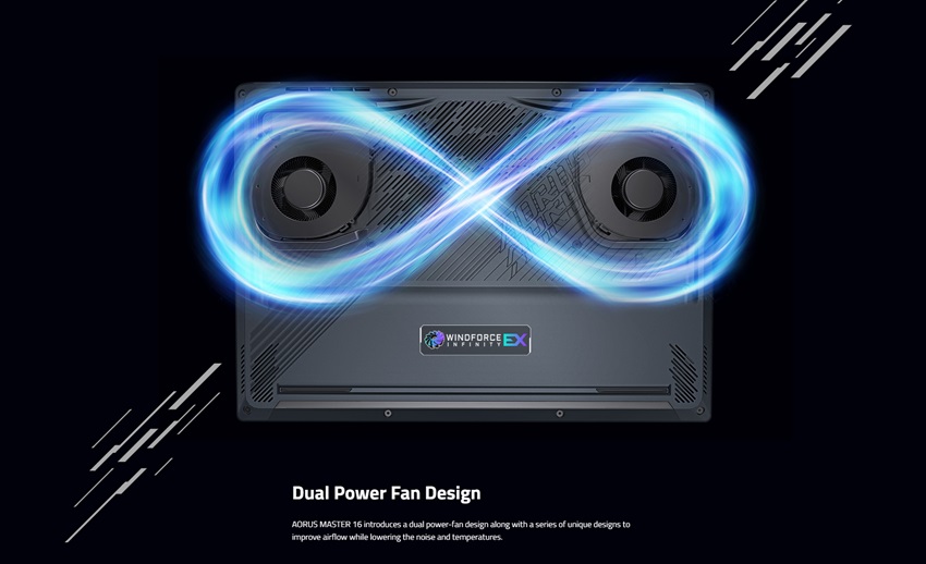 Gigabyte Aorus Master 16 - tản nhiệt