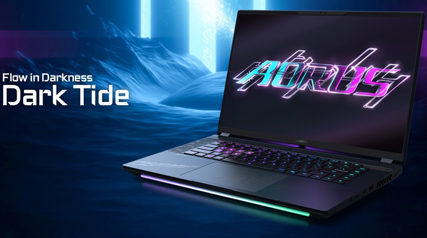 Gigabyte Aorus Master 16 - bàn phím touchpad
