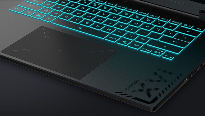 Gigabyte Gaming A16 - bàn phím và touchpad