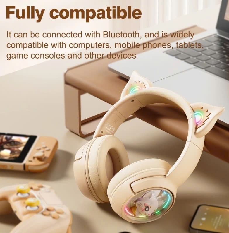 Khả năng kết nối của tai nghe Onikuma B5 Cat Ear