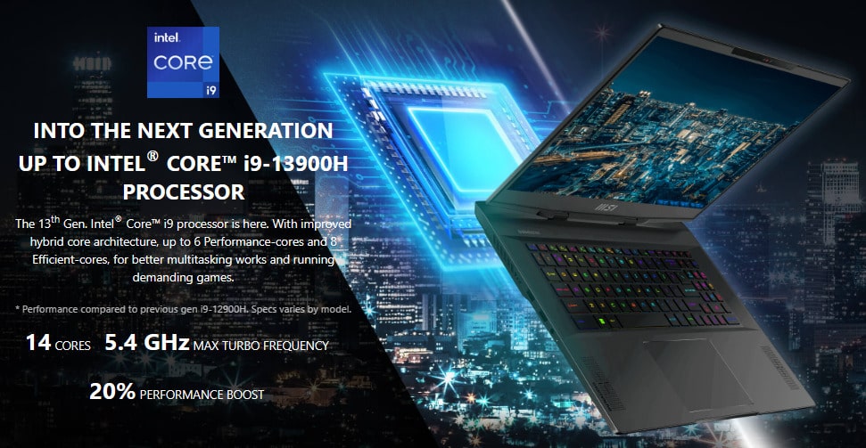 Hiệu năng Laptop MSI STEALTH 17 (Ảnh minh họa)