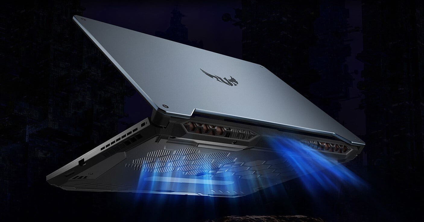Hệ thống tản nhiệt của Asus TUF Gaming F15 FX506 vô cùng mạnh mẽ