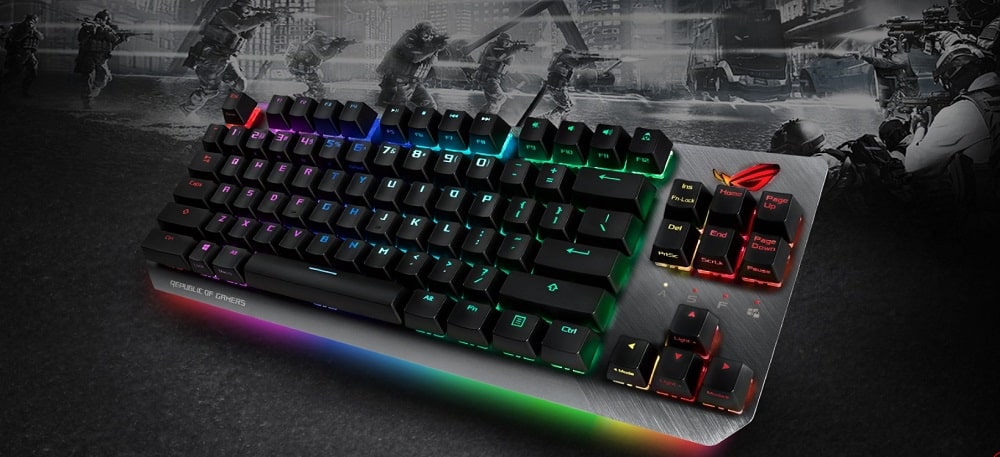 Giới thiệu bàn phím với công tắc quang cơ học Rog Rx