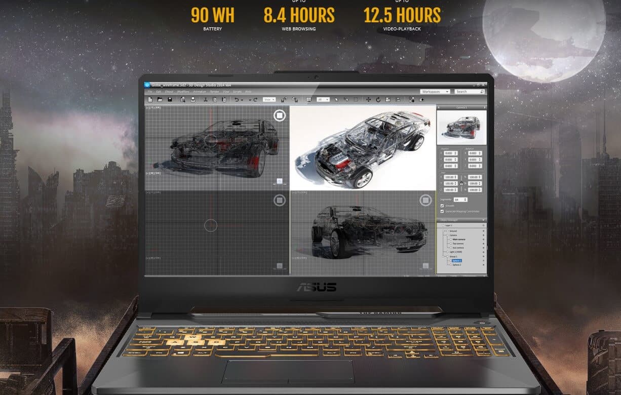 Pin 48WHrs và trọng lượng 2.2Kg