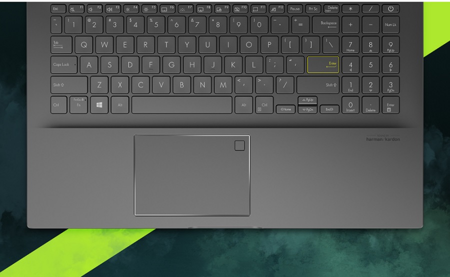 Bàn phím êm ái - Touchpad cảm ứng vân tay