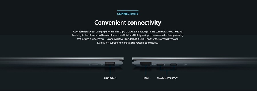 Khung máy siêu mỏng nhẹ, nhưng được trang bị đầy đủ các cổng kết nối hiện đại