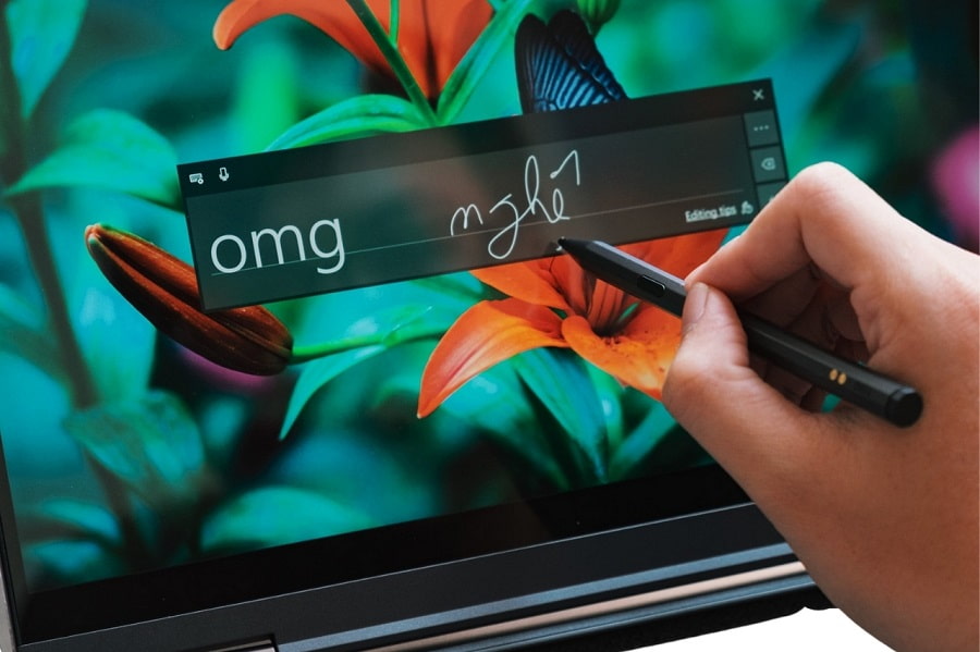 Tính năng sử dụng bút cảm ứng đi kèm cùng đầu lọc dấu vân tay