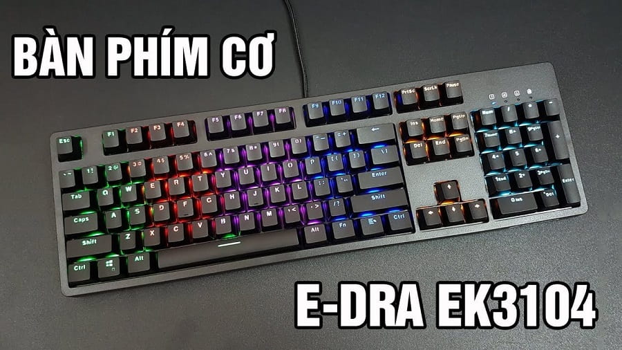 Giới thiệu bàn phím cơ tông đen cực kì thu hút