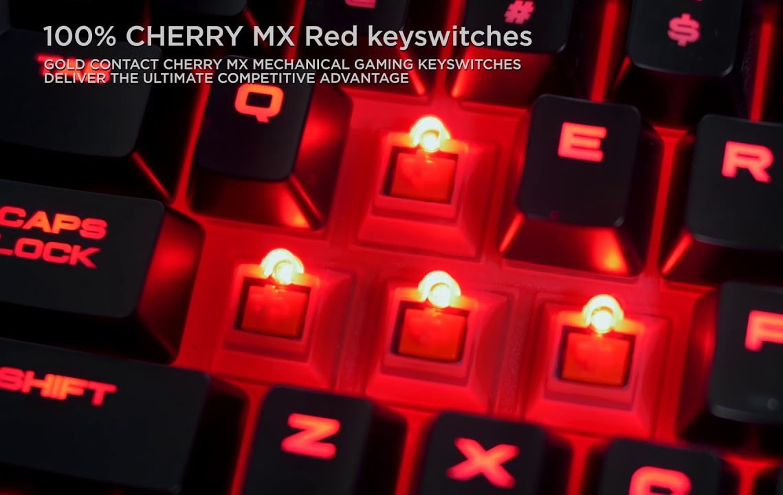Số lượng phím là 87 và switch cherry có chất lượng bền bỉ