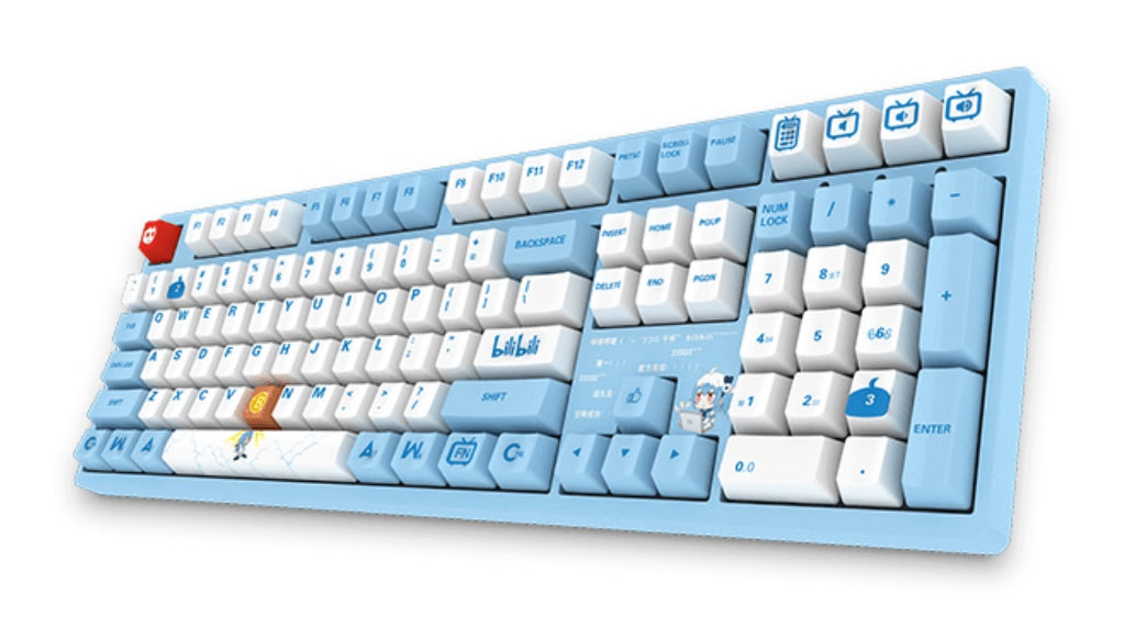 Bàn phím không led giữ nguyên tông màu đặc trưng