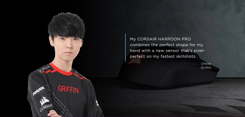 MOUSE CORSAIR HARPOON PRO RGB được các game thủ ưa chuộng