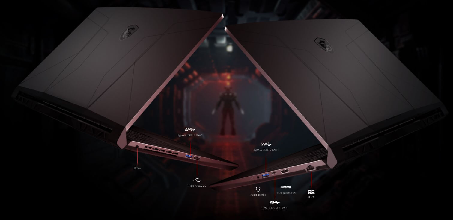 Cổng giao tiếp HDMI, USB Type-C, USB 3.2 và cổng sạc