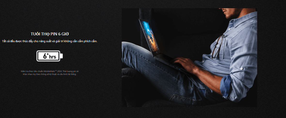 Pin 51WHrs và trọng lượng 2.2 Kg