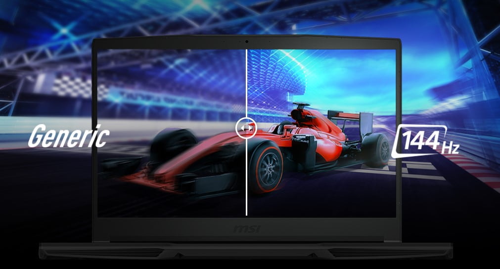Màn hình 15.6-inch FHD IPS (1920x1080) with 144Hz, viền mỏng, chống chói