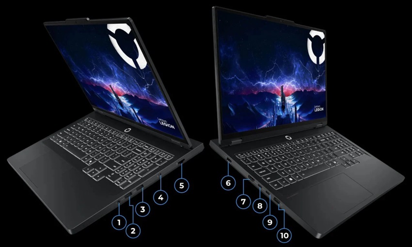 Legion 5 Pro 2025 - cổng kết nối