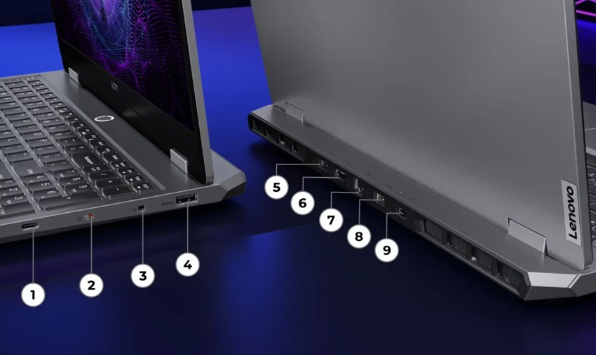 Lenovo LOQ - cổng ngoại vi