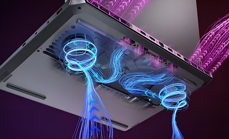 Hệ thống tản nhiệt của laptop Lenovo LOQ 15ARP9