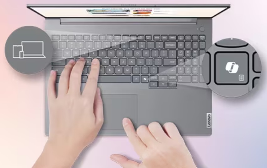 Lenovo ThinkBook 16 G8 - bàn phím touchpad