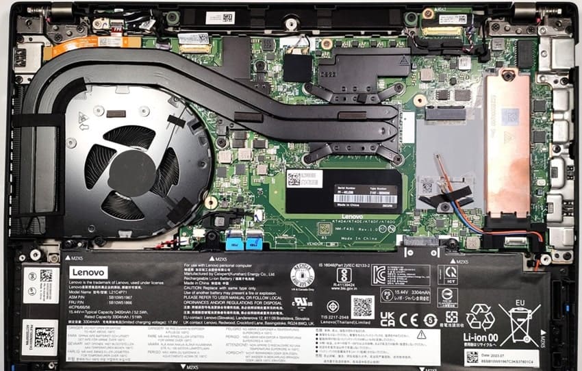 Lenovo ThinkPad P14s Gen 4 - tản nhiệt