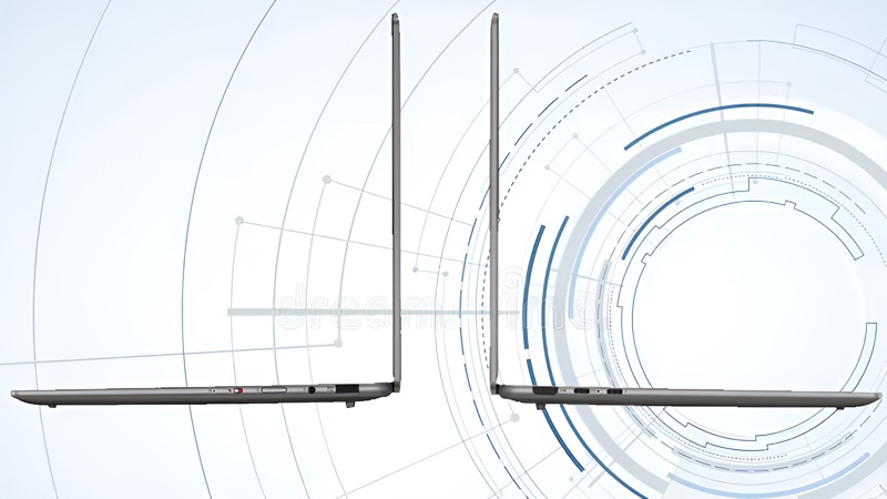 Cổng kết nối của laptop Lenovo Yoga Slim 7 OLED 14IMH9