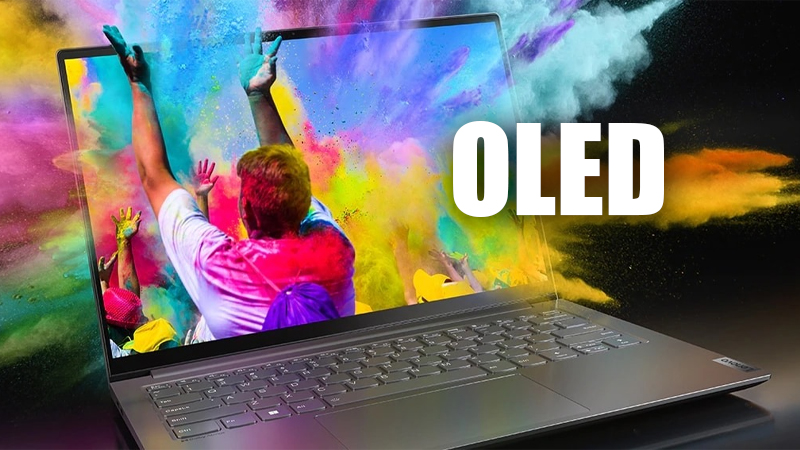Màn hình của laptop Lenovo Yoga Slim 7 OLED 14IMH9