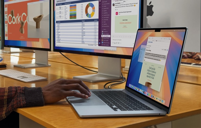 MacBook Air M4 - bàn phím, touchpad