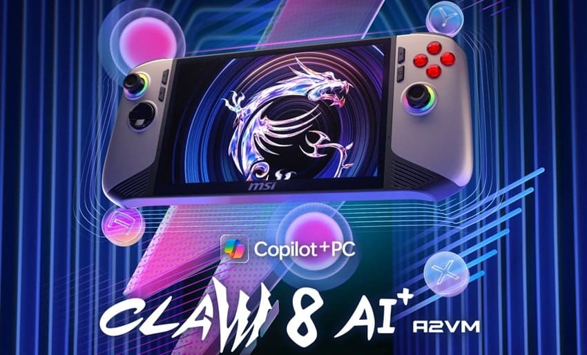 MSI Claw 8 AI+ A2VM - thiết kế