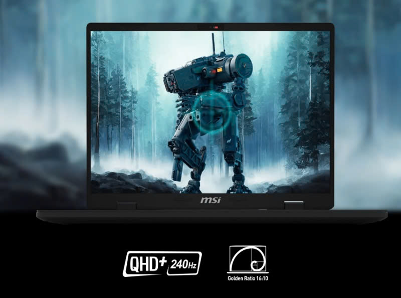 Màn hình của laptop MSI Crosshair 16 HX