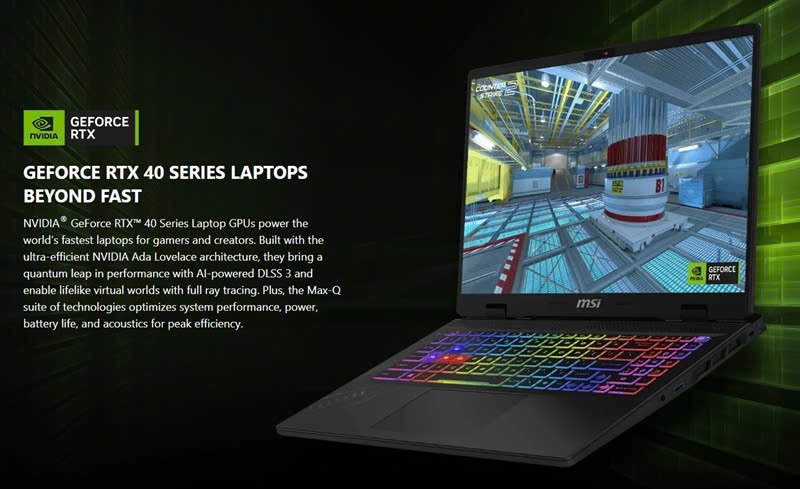 Cấu hình của laptop MSI Crosshair 16 HX