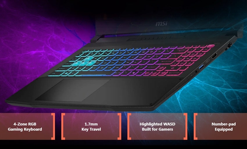 MSI Katana 15 2025 - bàn phím