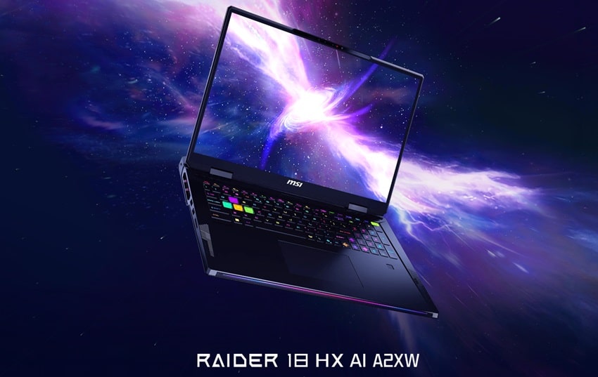 MSI RAIDER 18 HX AI A2XW - thiết kế