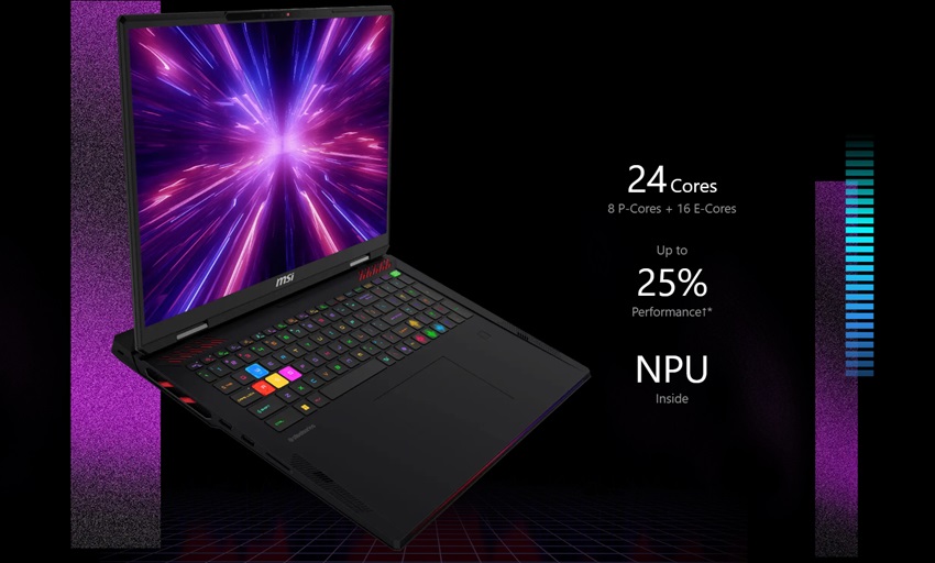 MSI RAIDER 18 HX AI A2XW - hiệu năng