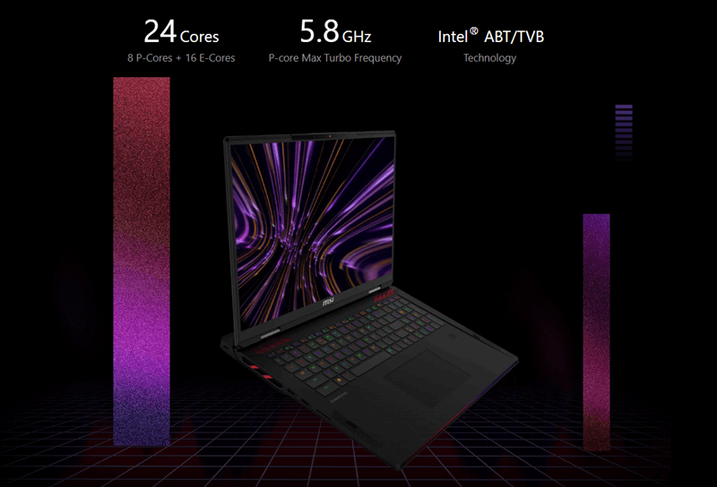 Laptop MSI Raider 18 - hiệu năng