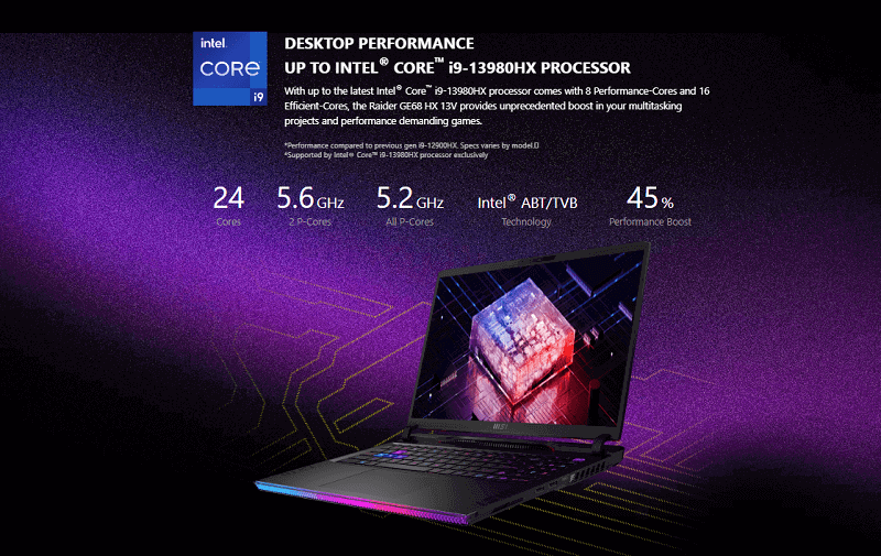 Msi raider GE68 - hiệu năng
