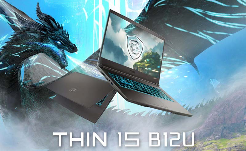 Thiết kế của laptop MSI Thin 15