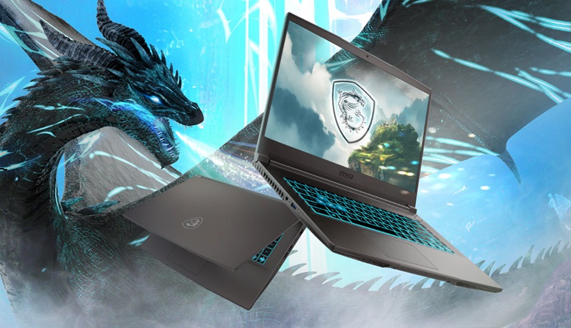 Thiết kế của laptop gaming MSI Thin 15