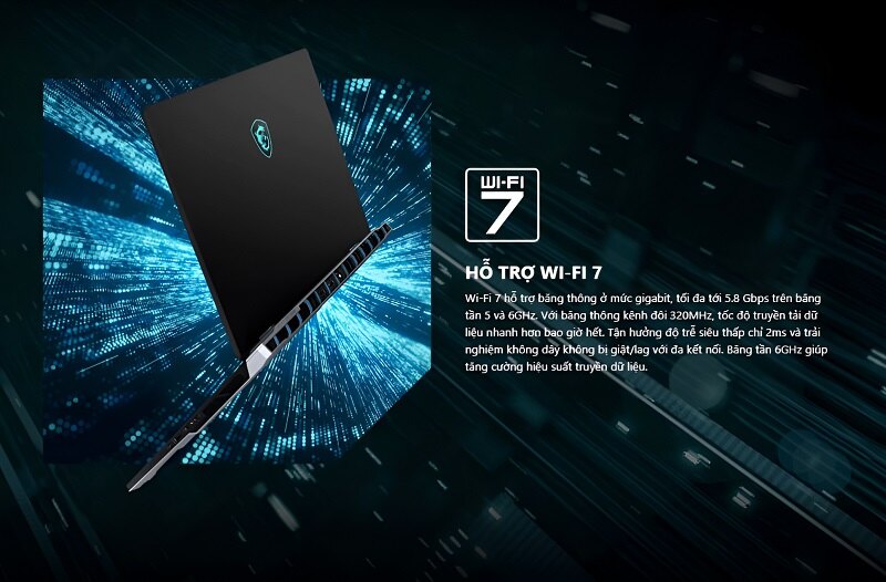 Wi-Fi 7 của laptop MSI Titan 18