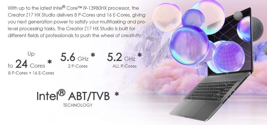 Hiệu năng mạnh mẽ đến từ CPU Intel Gen 13th