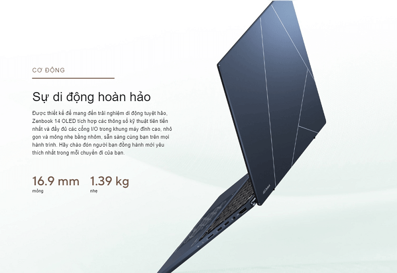 Sự di động hoàn hảo Zenbook 14 OLED