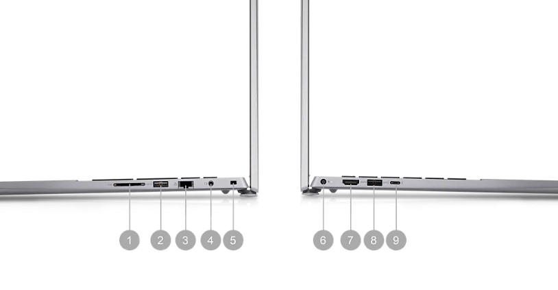Các cổng kết nối trên laptop Dell Vostro 16 5630