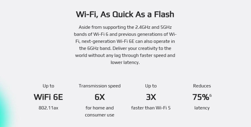 Chuẩn Wi-Fi6E và Bluetooth 5.2 trên AERO 14