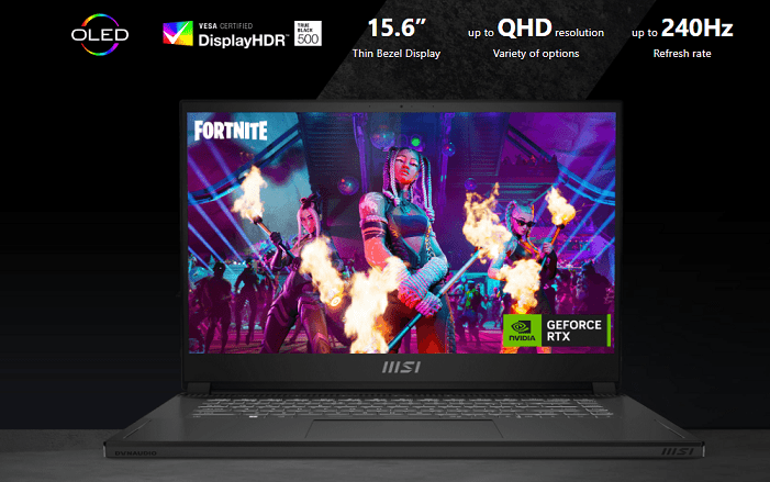 Màn hình MSI Stealth 15 (Ảnh minh họa)